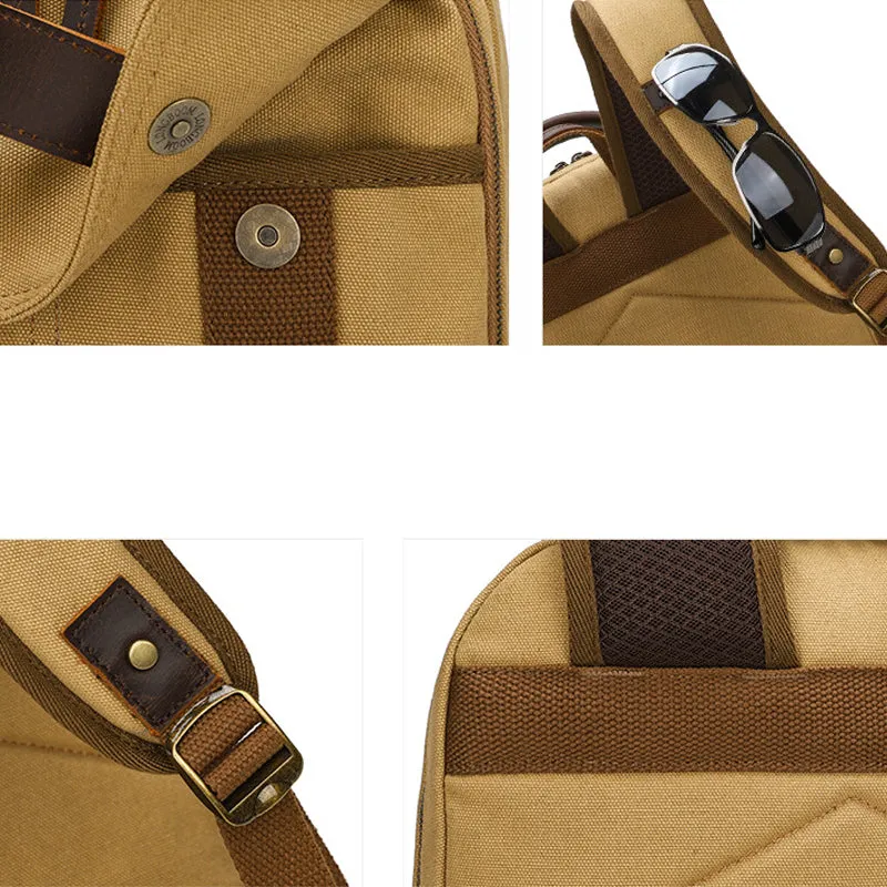 Canvas 15.inch Backpacks Large Capacity Men's Backpack