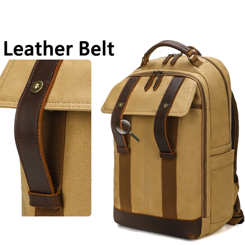Canvas 15.inch Backpacks Large Capacity Men's Backpack