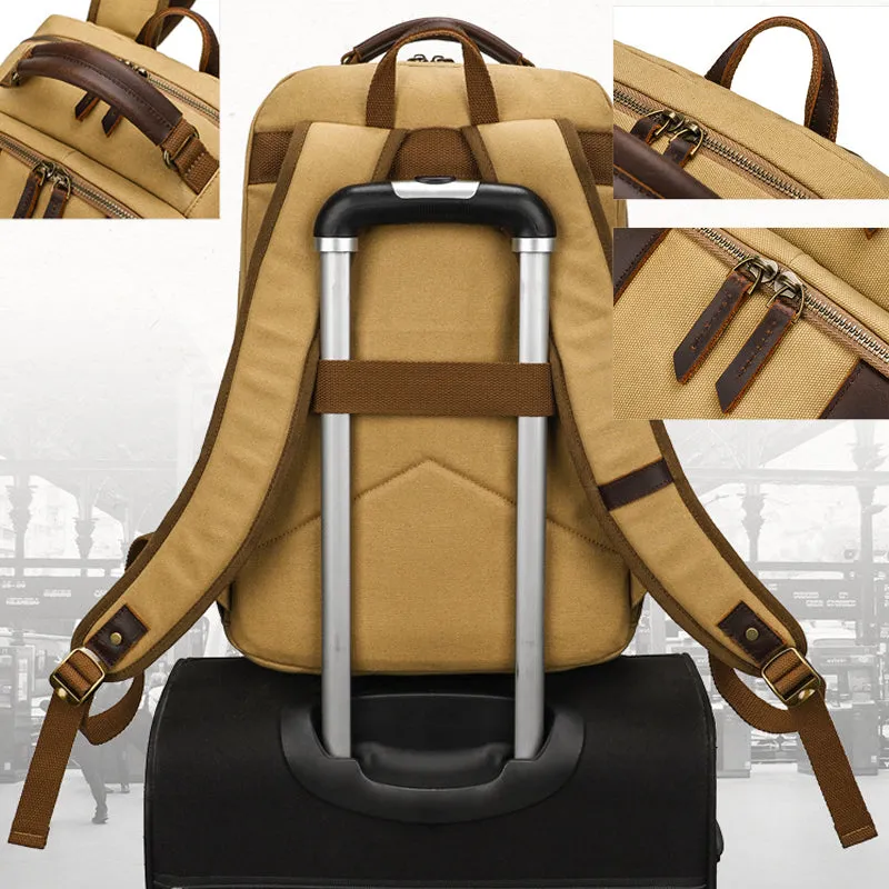 Canvas 15.inch Backpacks Large Capacity Men's Backpack