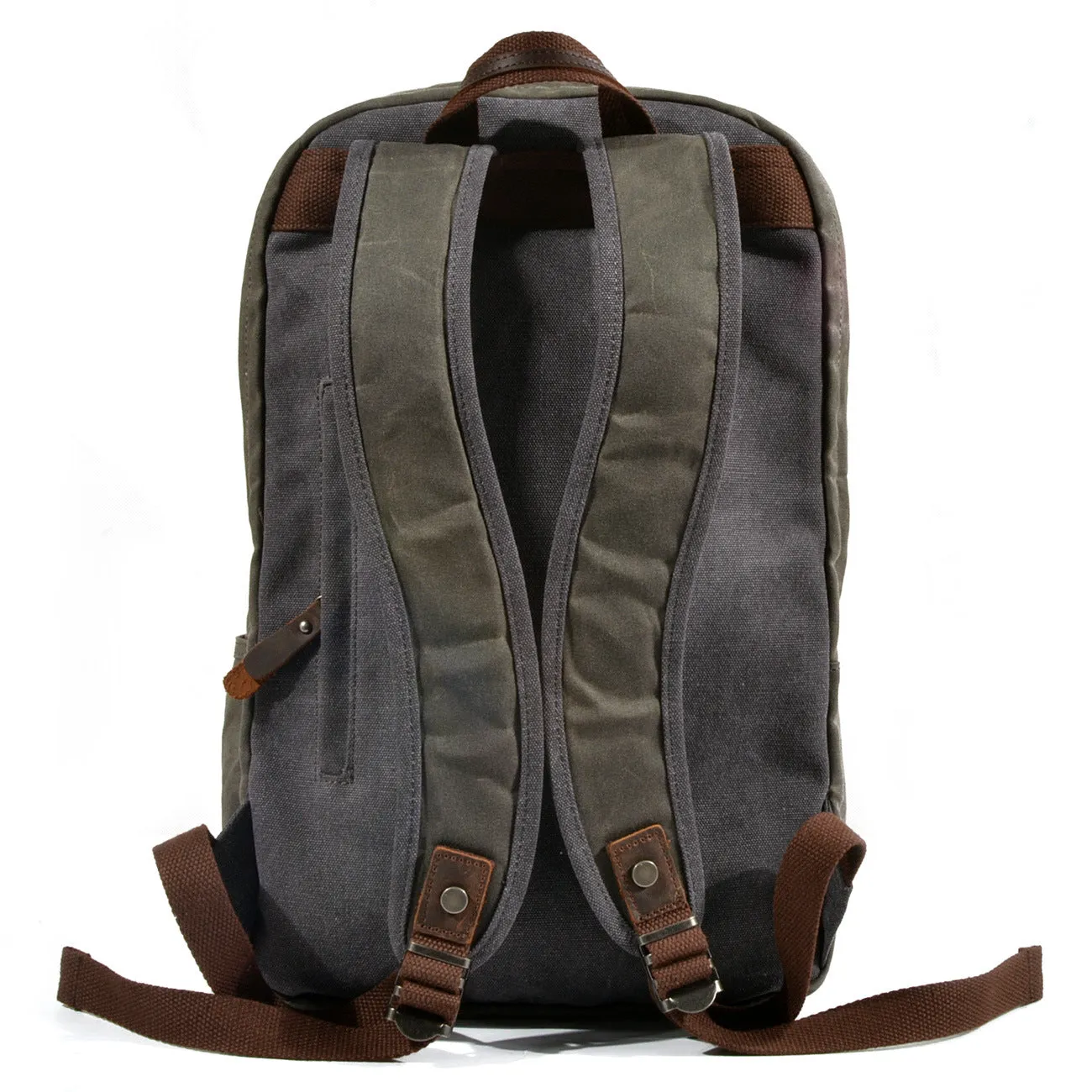 Canvas Backpack with Leather Accents – Minimalist Design