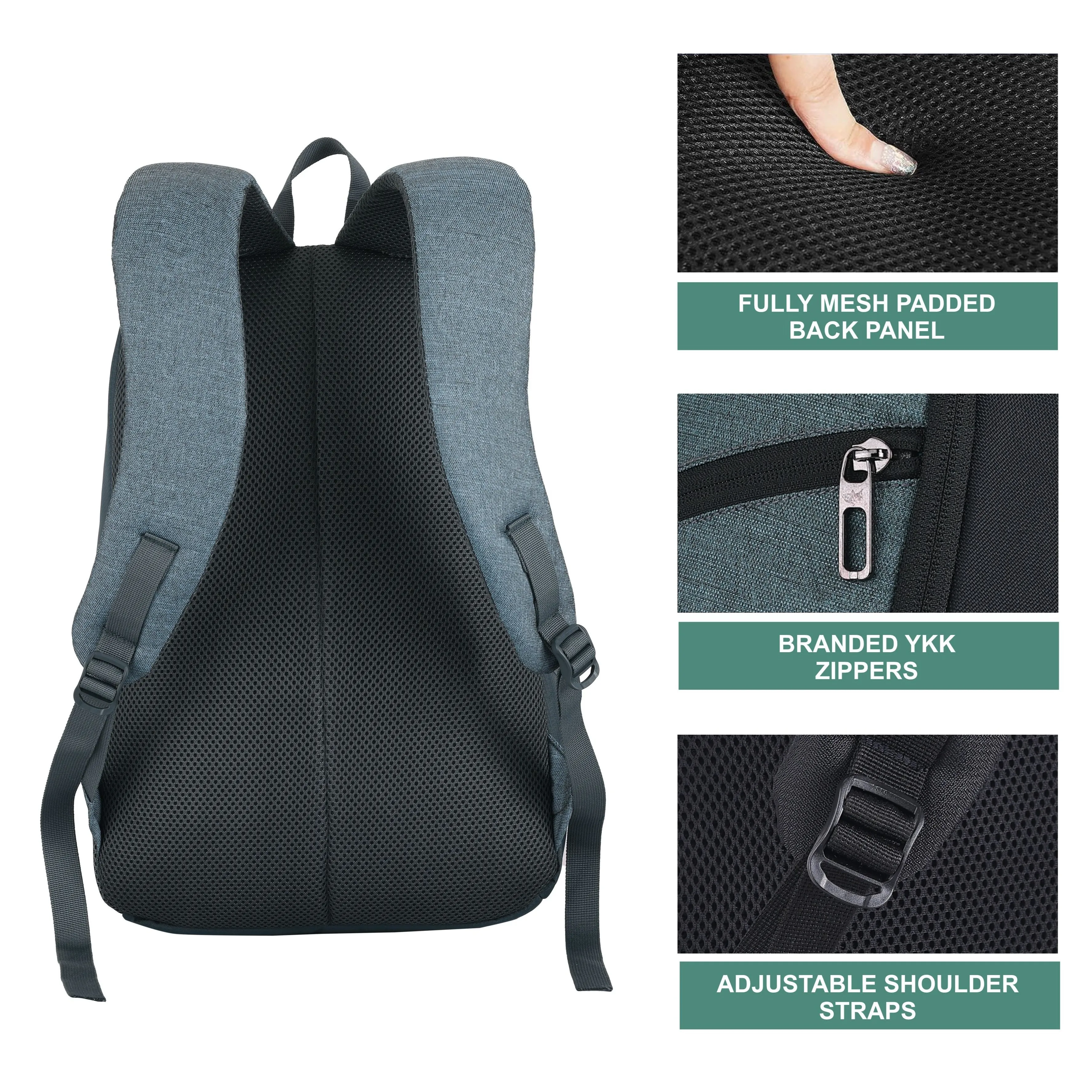 Carriz CB01 22L Casual Backpack-Grey