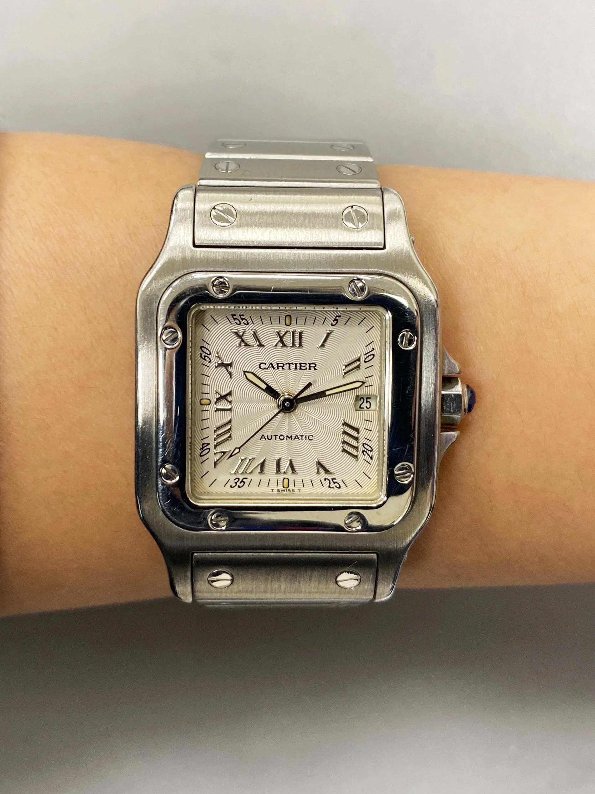 Cartier Santos Galbee W20040D6 Stainless Steel Ladies Watch