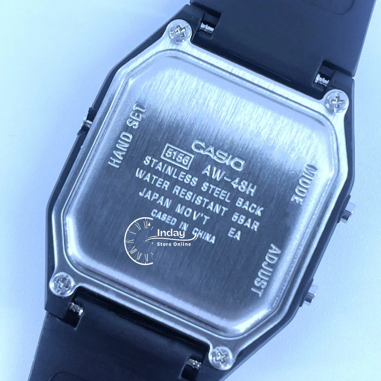 Casio Analog-Digital Unisex Watch AW-48HE-8AV Resin Band Resin Glass