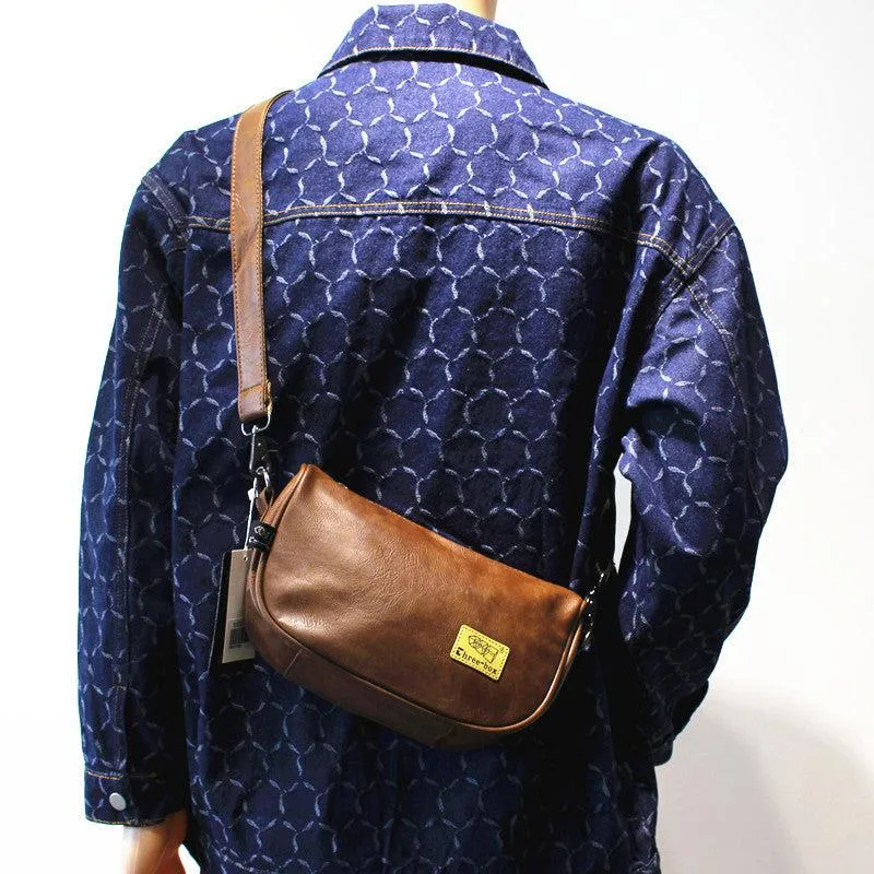 Casual Leather Crossbody Bag