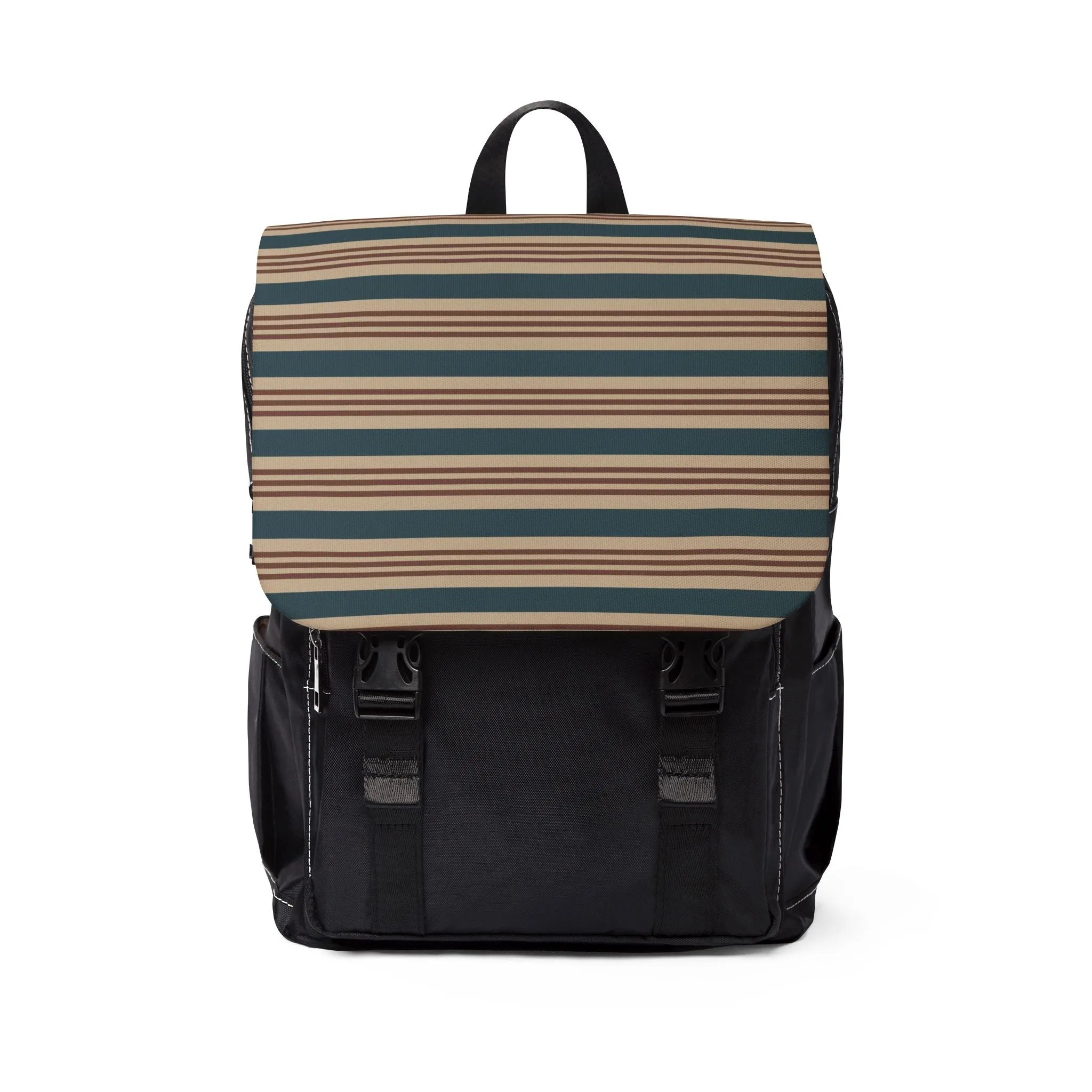 Casual Stripe Commuter Backpack