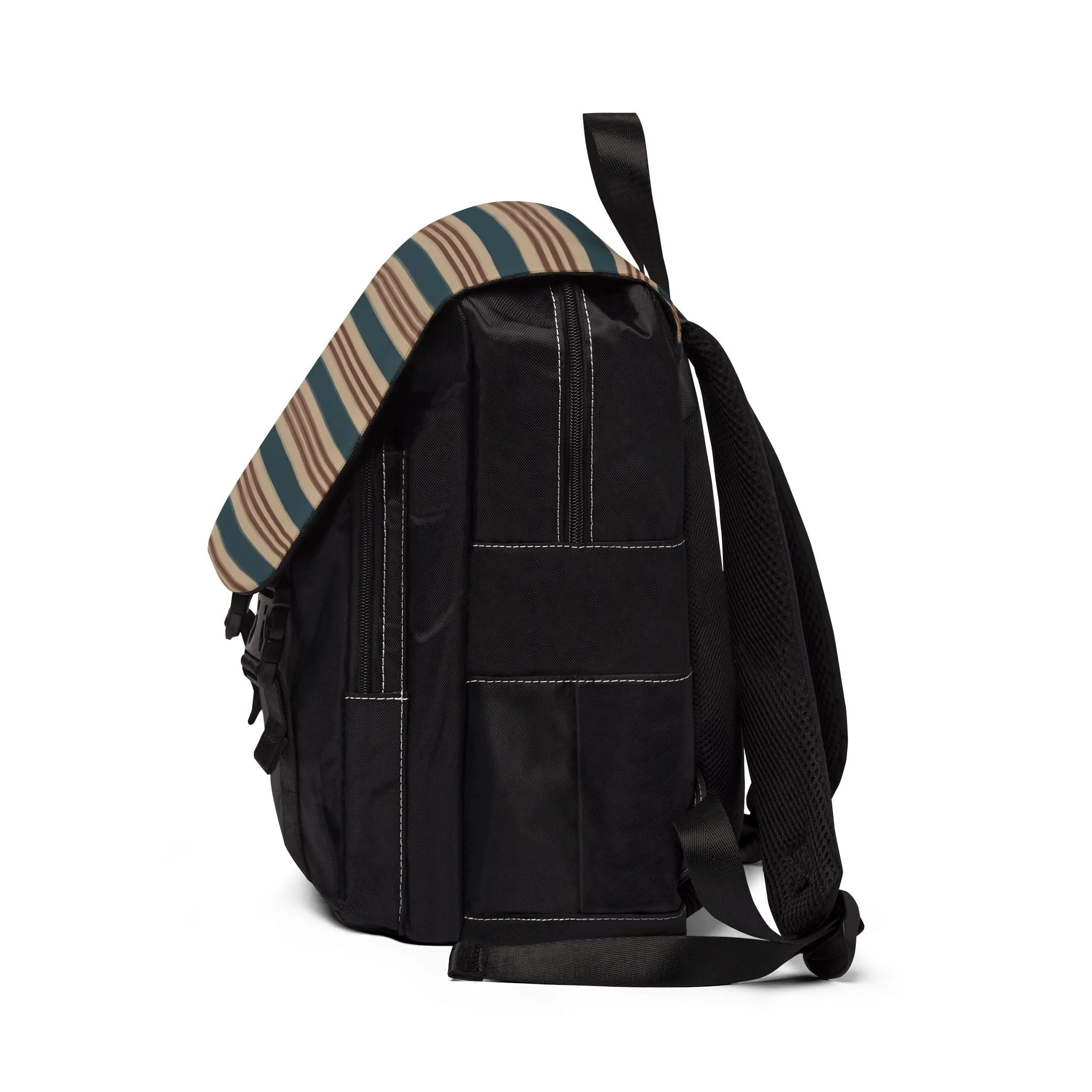 Casual Stripe Commuter Backpack