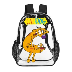 CatDog Transparent Backpack 17 Inch