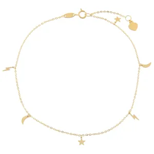 Celestial Anklet 14K