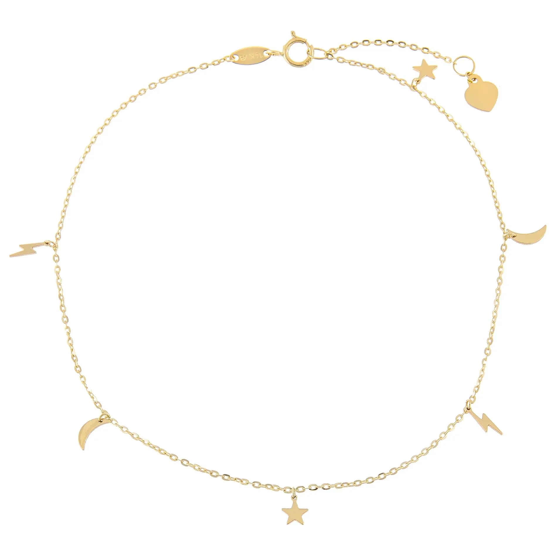 Celestial Anklet 14K