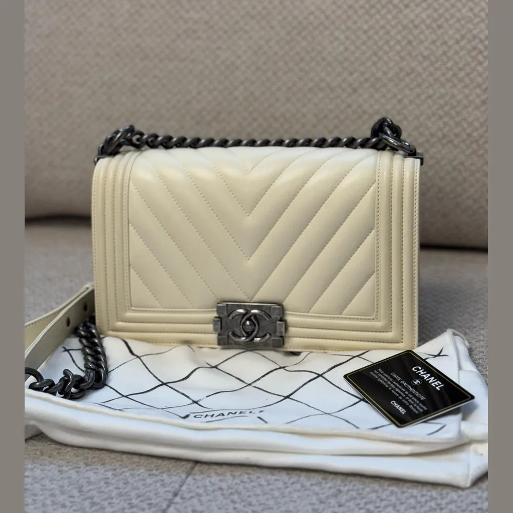 Chanel Chevron Medium Boy