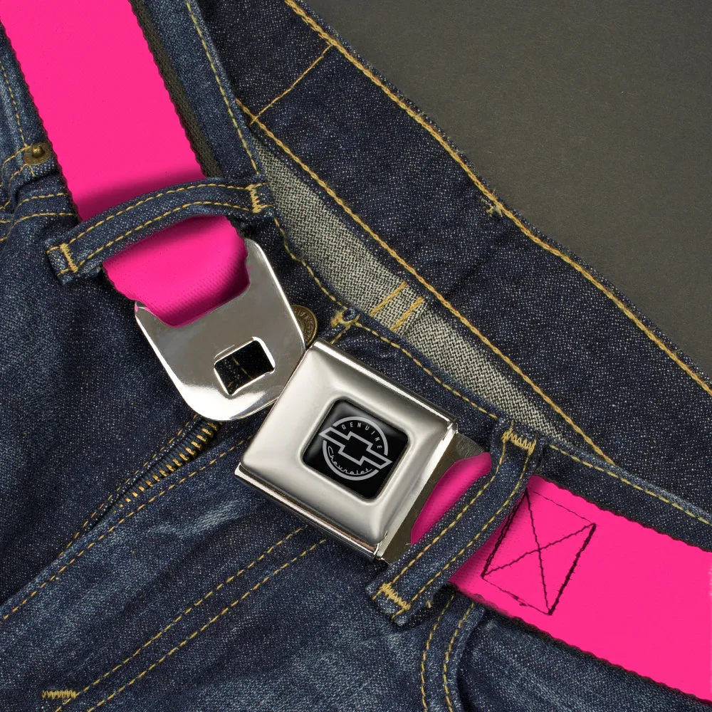 Chevy Seatbelt Belt - Neon Pink Webbing