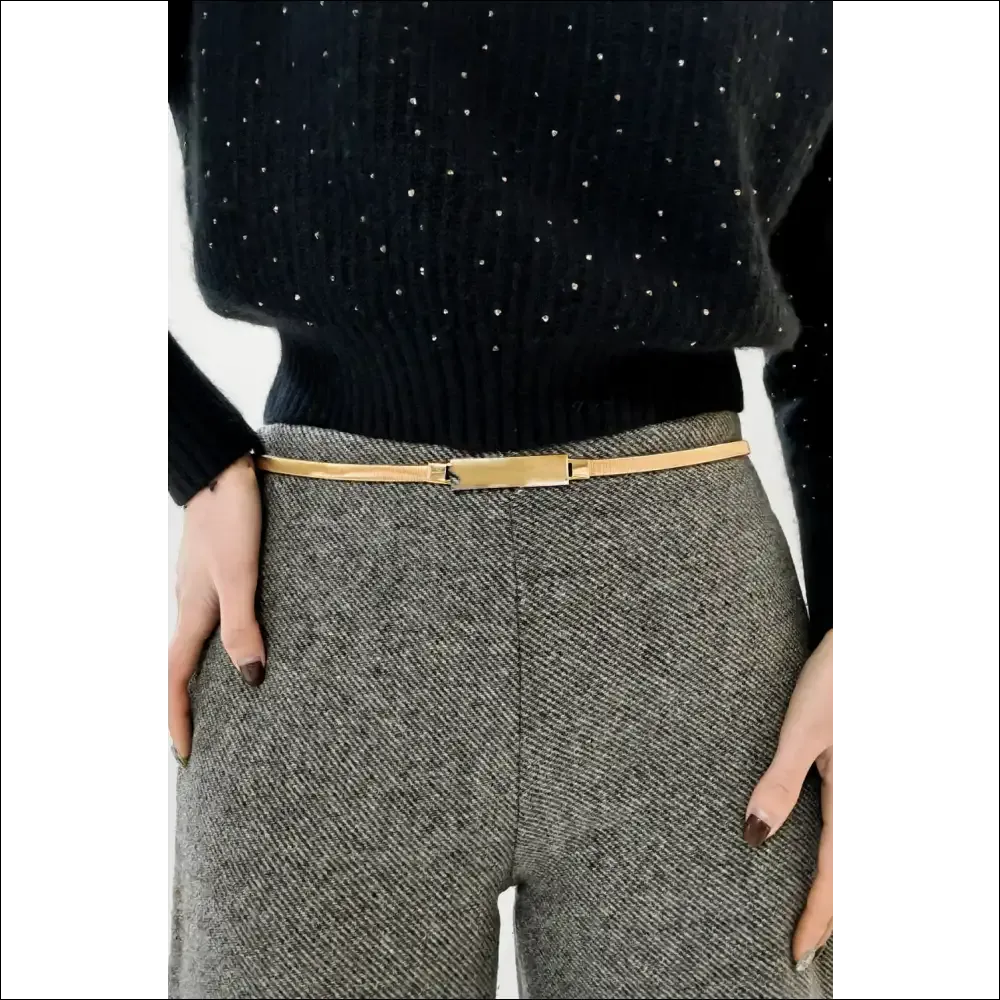 Chic Elastic Iron Skinny Belt