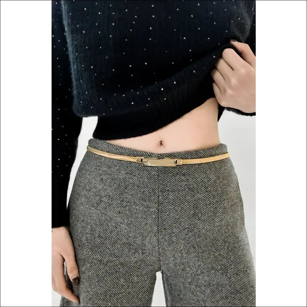 Chic Elastic Iron Skinny Belt