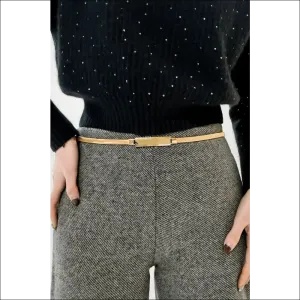 Chic Elastic Iron Skinny Belt