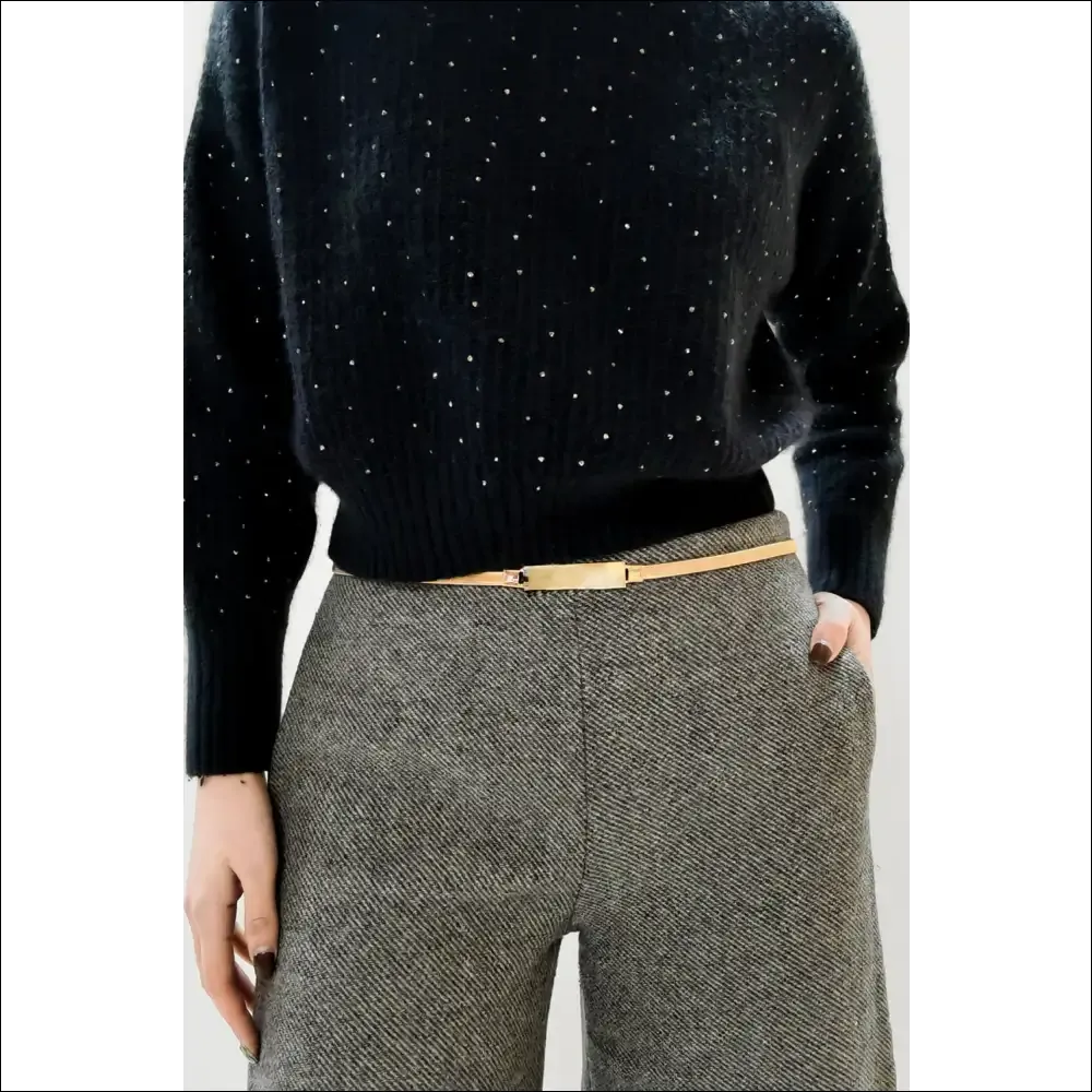 Chic Elastic Iron Skinny Belt