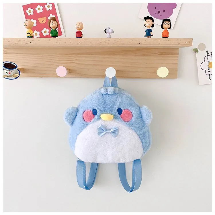 Children's Style Furry Girlish Cartoon Cute Doll Backpacks