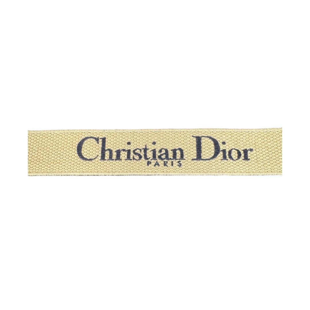 Christian Dior Canvas Embroidered Book Belt - Size 80
