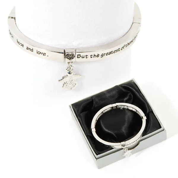 Christmas-7" Inspirational Bracelet In Silver Window Box