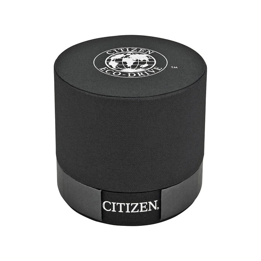 Citizen Eco Drive Axiom Black Dial Black Leather Men's Watch AU1065-07E