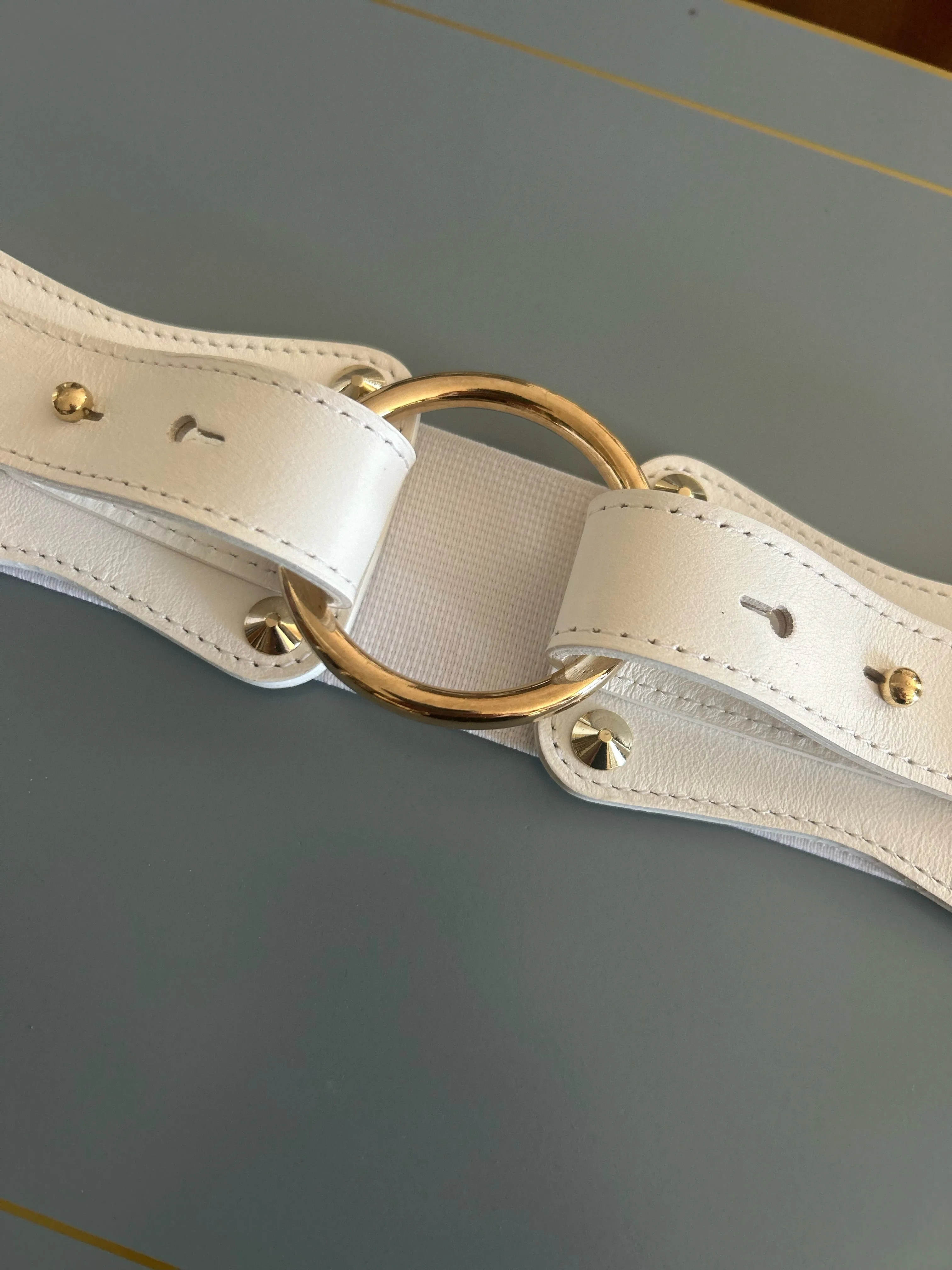 Claiborne Belt in White
