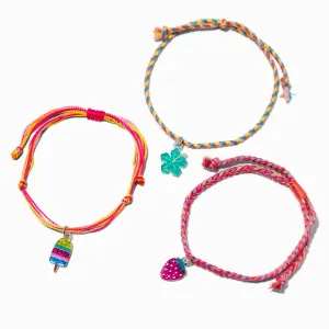 Claire's Club Little Gelato Multicolor Charm Bracelets