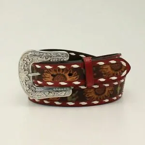 CLD140001104-M-Red Belt Angel Ranch - 1 1/2" Sunflower/Cactus