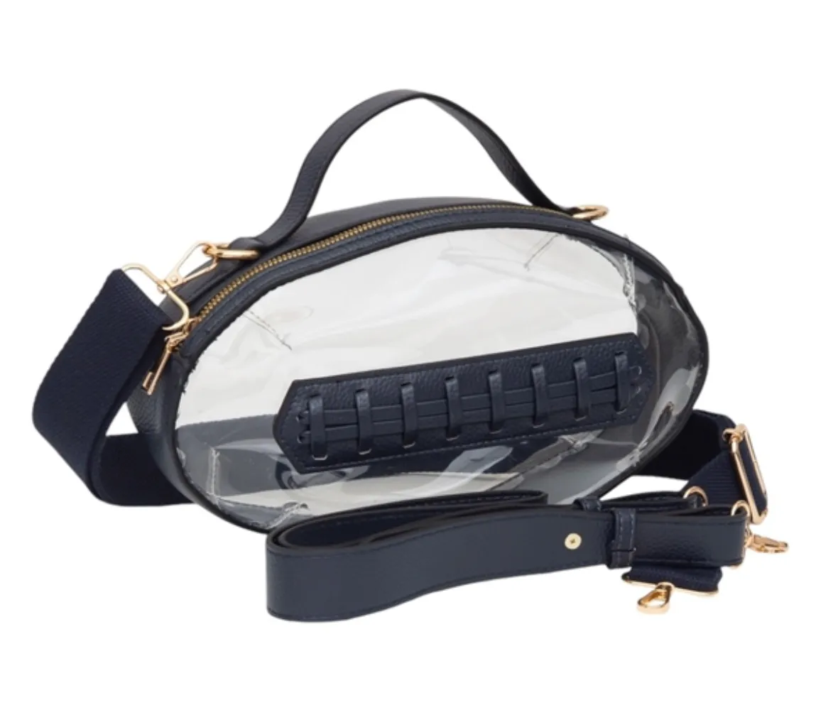 Clear football purse