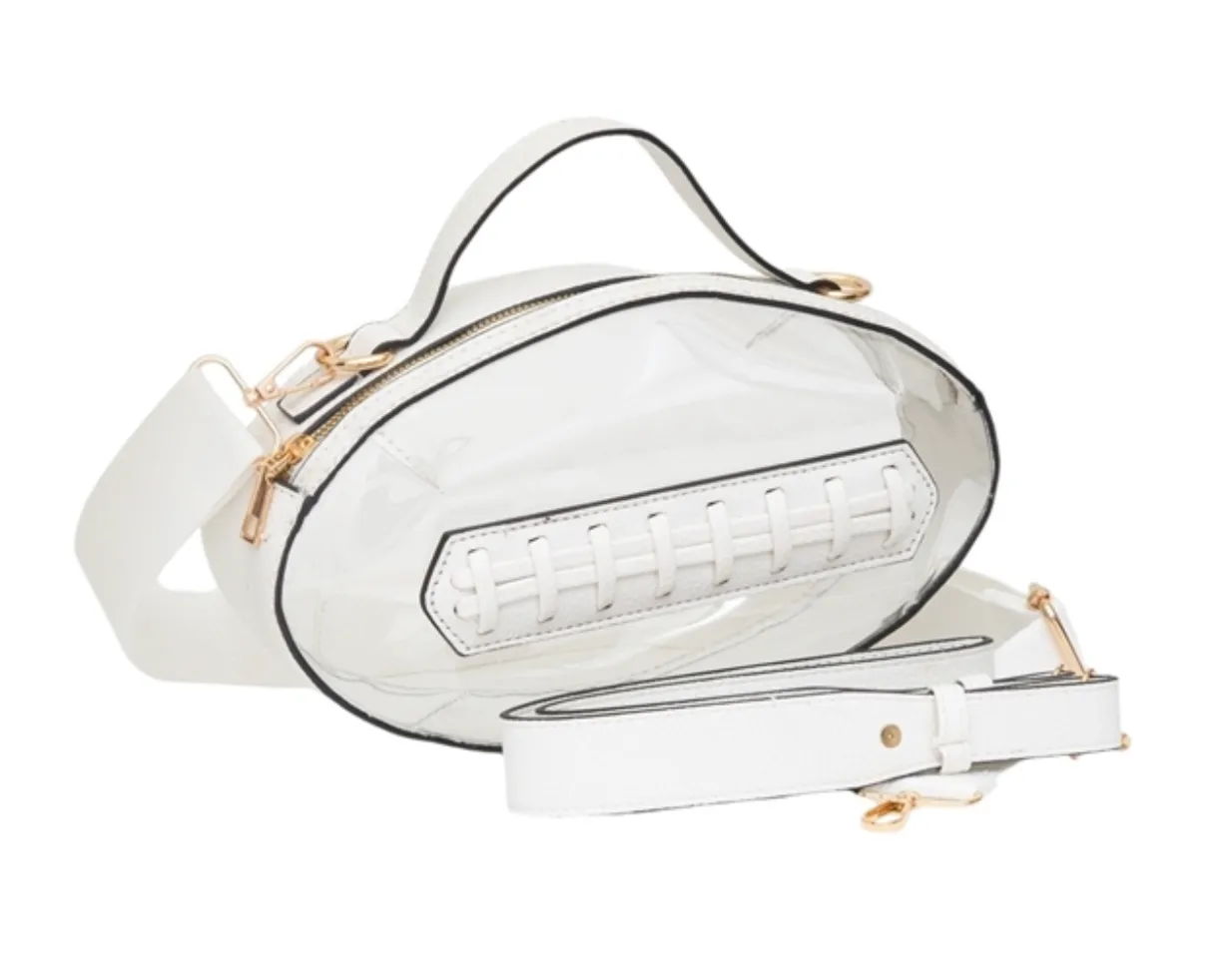 Clear football purse