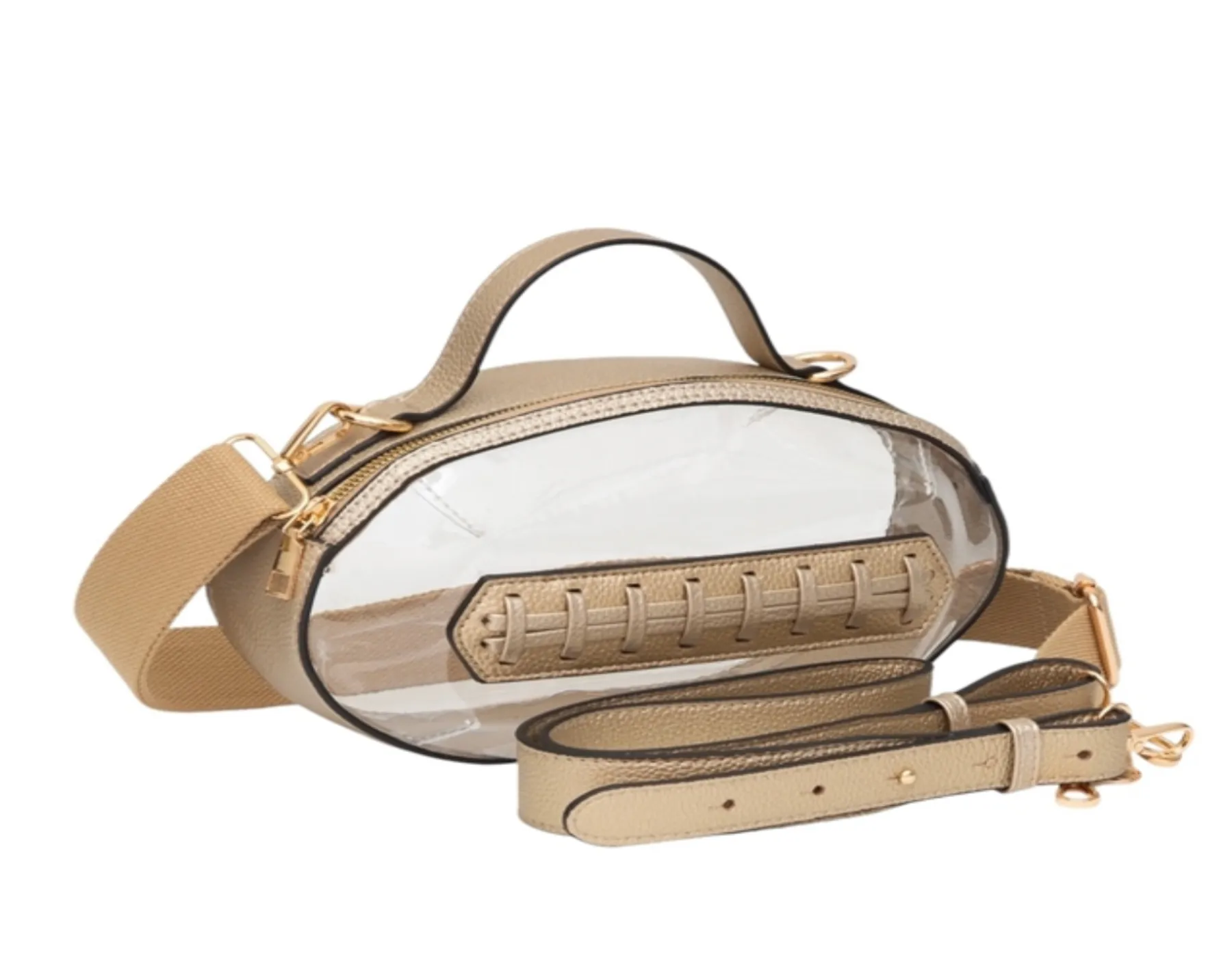 Clear football purse