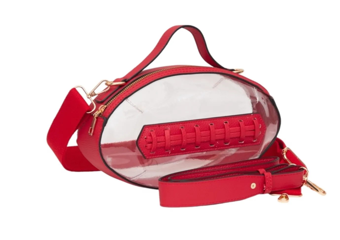 Clear football purse