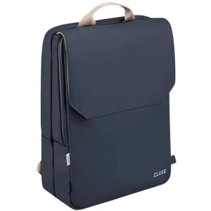 Cluse Le Reversible Backpack - Dark Blue Caramel Silver