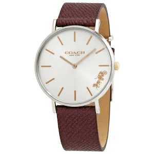 Coach Perry Quartz White Dial Brown Leather Ladies Watch 14503154