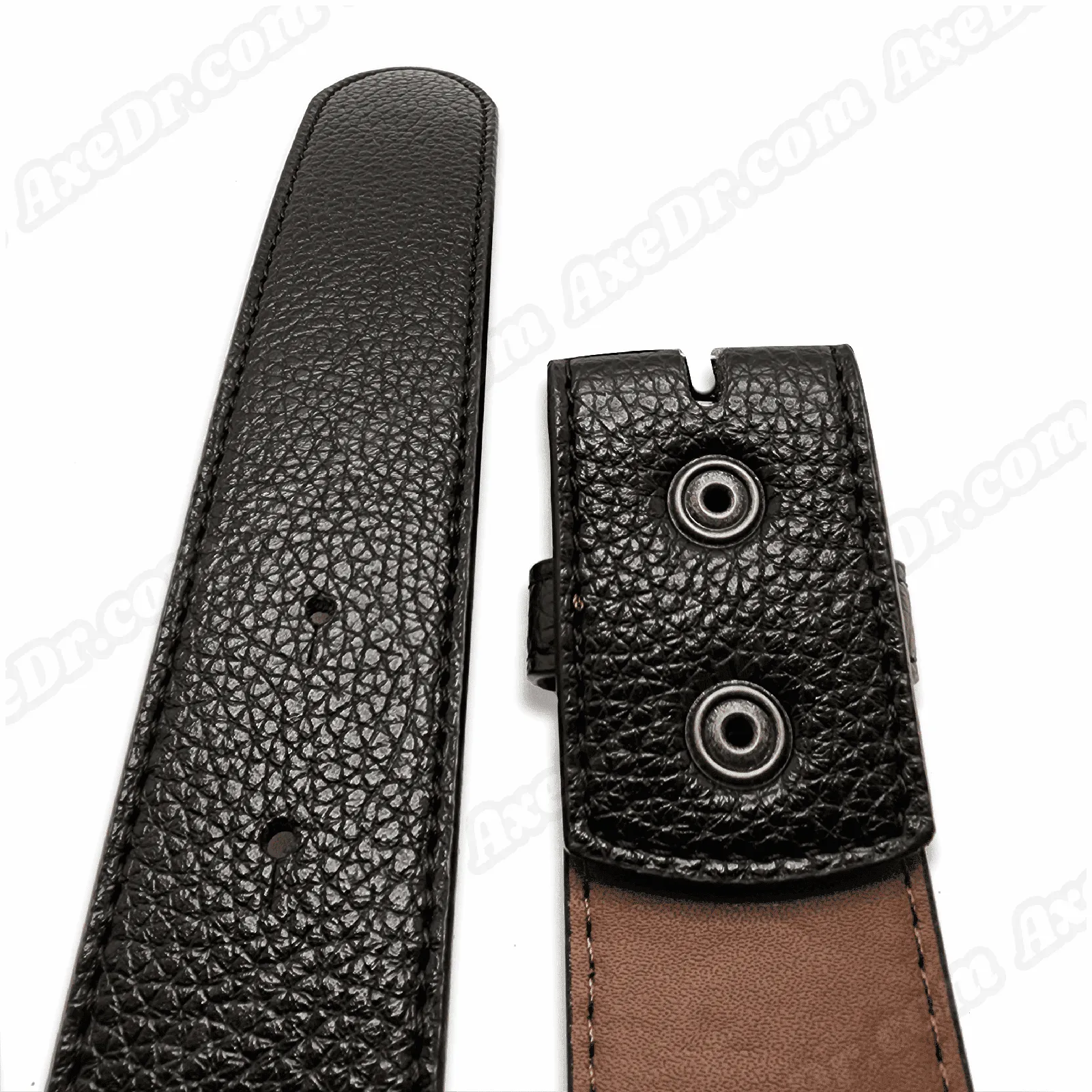 Cocky Belt Buckle w/ Vegan Leather Snap Button Belt