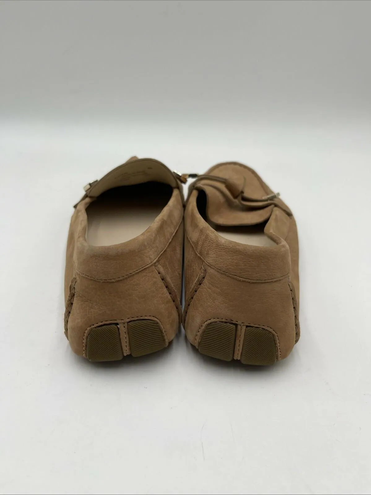 Cole Haan Women's Evelyn Bow Driver Flats Brown Size 8B - Very Good