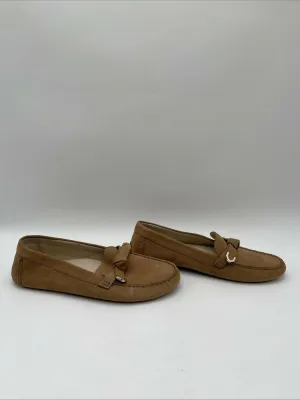 Cole Haan Women's Evelyn Bow Driver Flats Brown Size 8B - Very Good