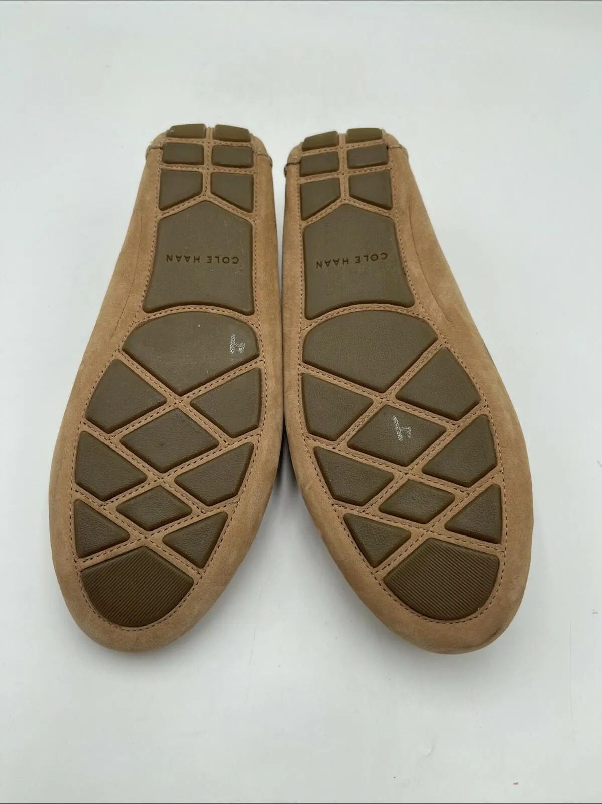 Cole Haan Women's Evelyn Bow Driver Flats Brown Size 8B - Very Good