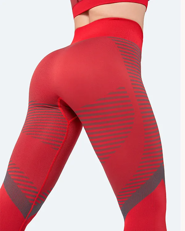 ColorBlock Sports Bras And Leggings Gym Sets