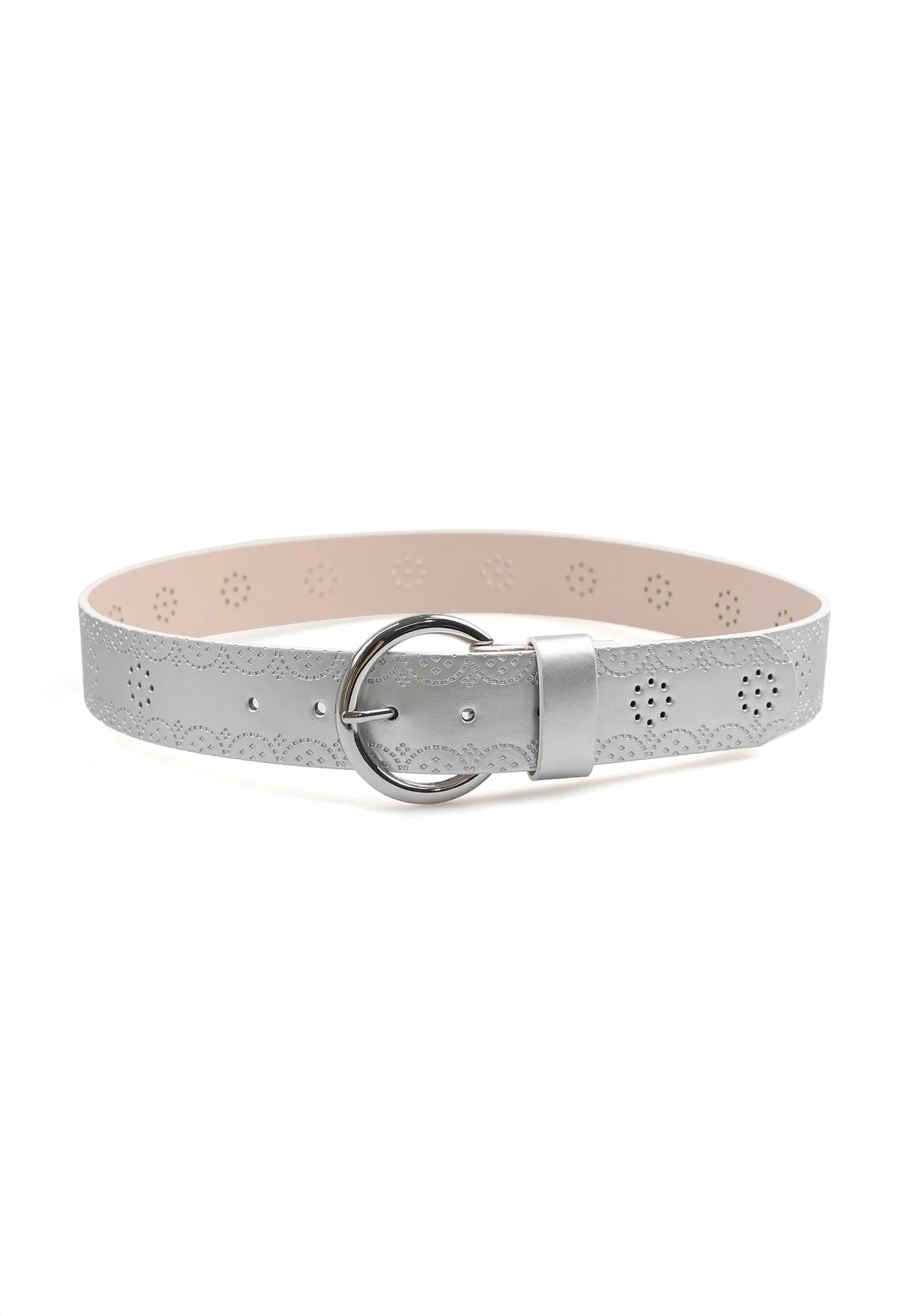 Contemporary Designer Round Buckle Belt