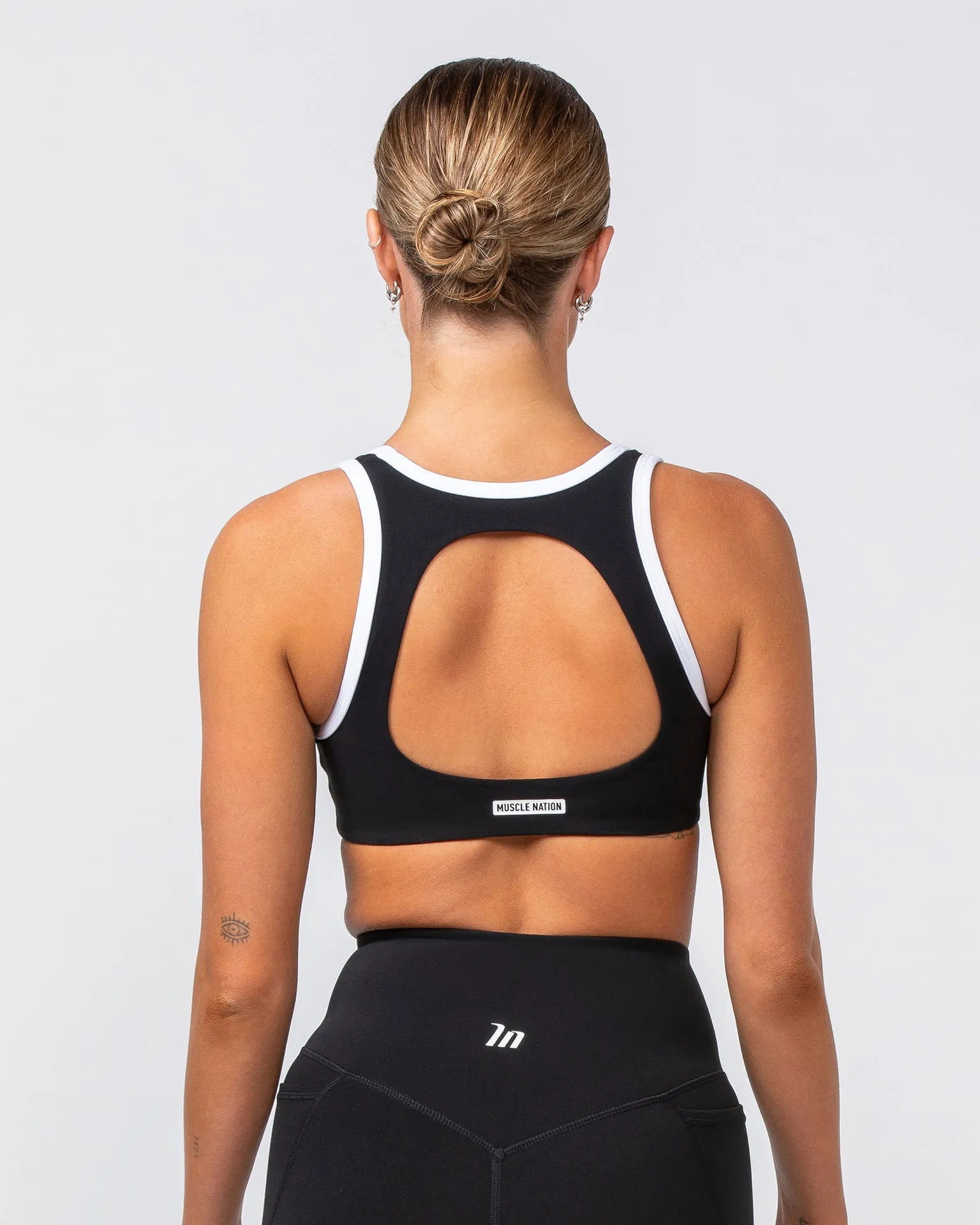 Contrast Bralette - Black