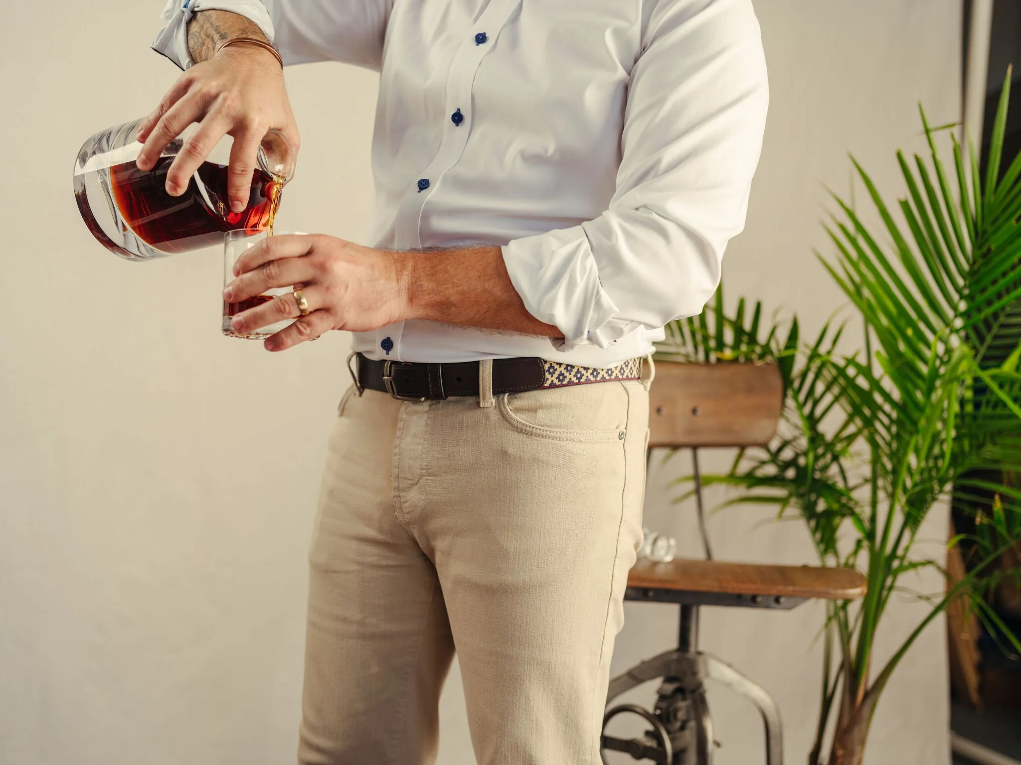 Corbina & Diplomático Chocolate Woven Belt Bundle