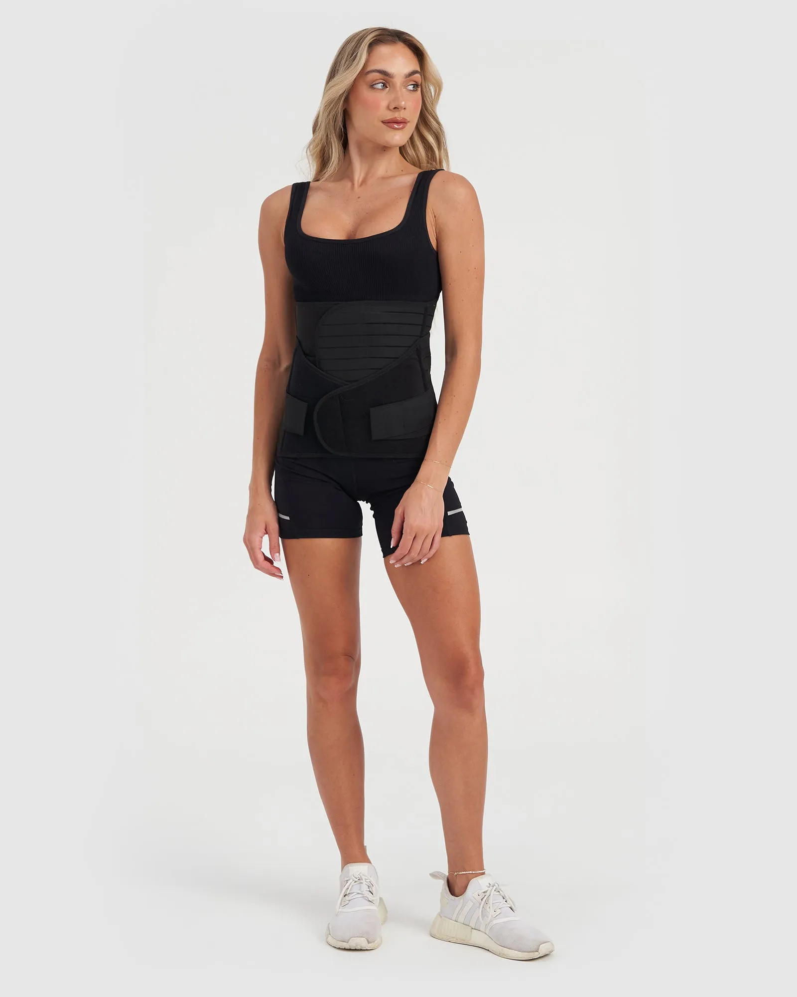 Core Trainer Post Pregnancy Waist and Hip Band 2 Pack Black