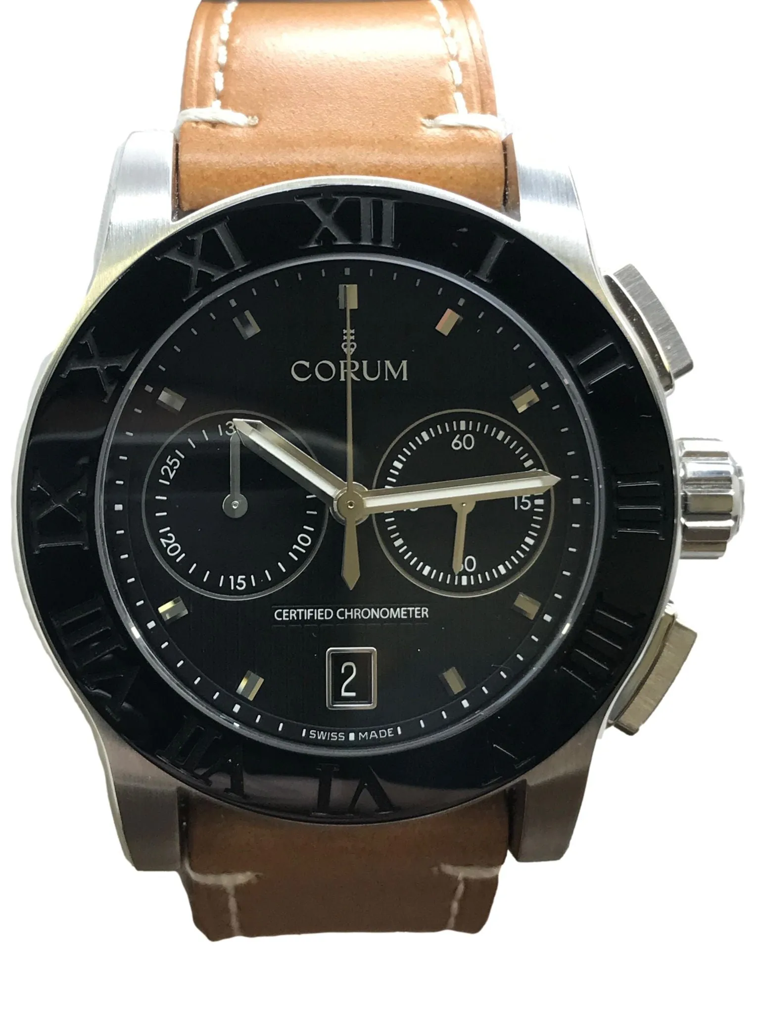Corum Romvlvs Romulus 02.0012 Romulus 02.0012 Black Dial Automatic Men's Watch