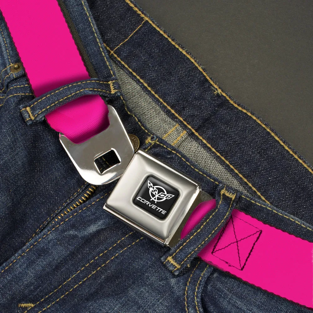 Corvette Seatbelt Belt - Fuchsia Webbing