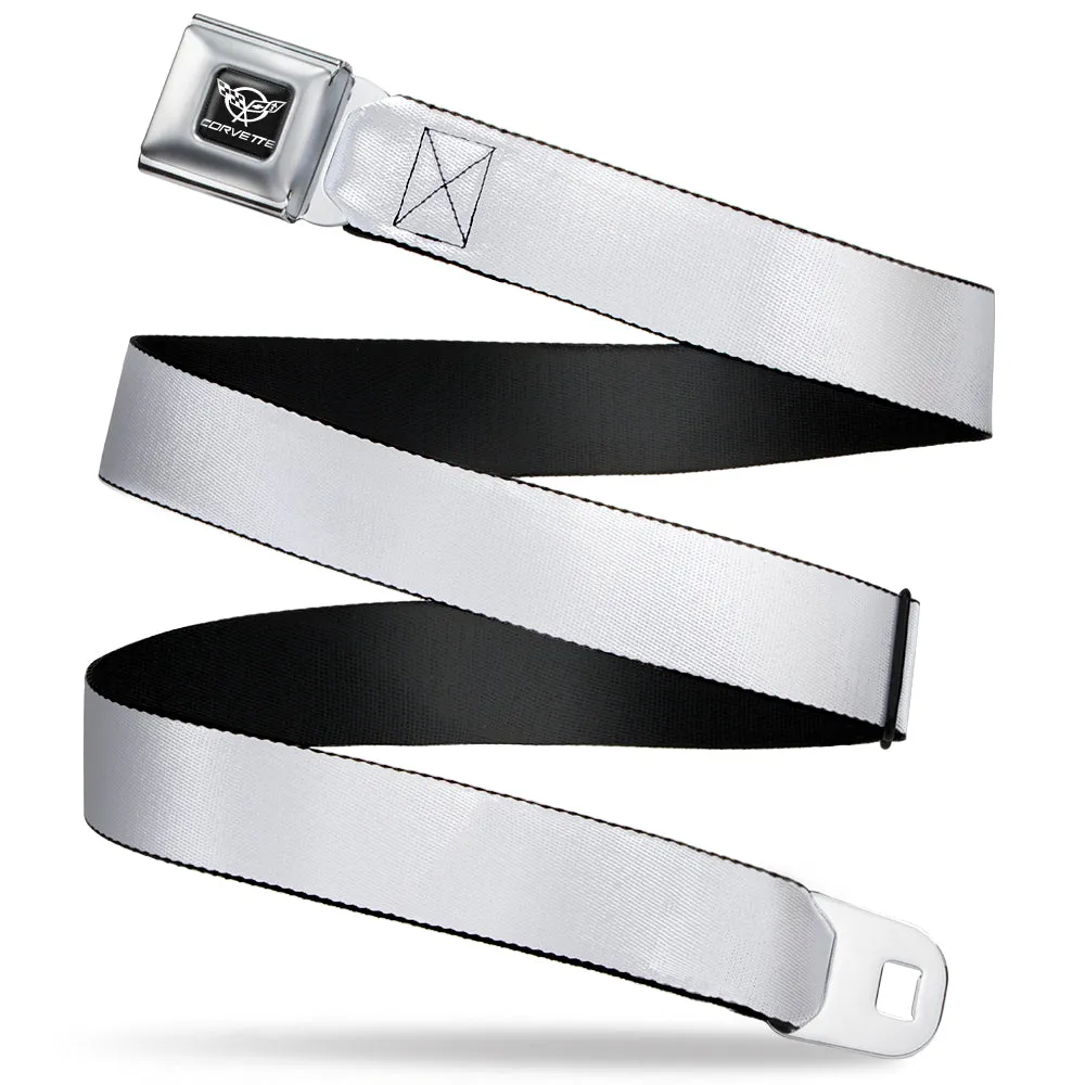 Corvette Seatbelt Belt - White Webbing