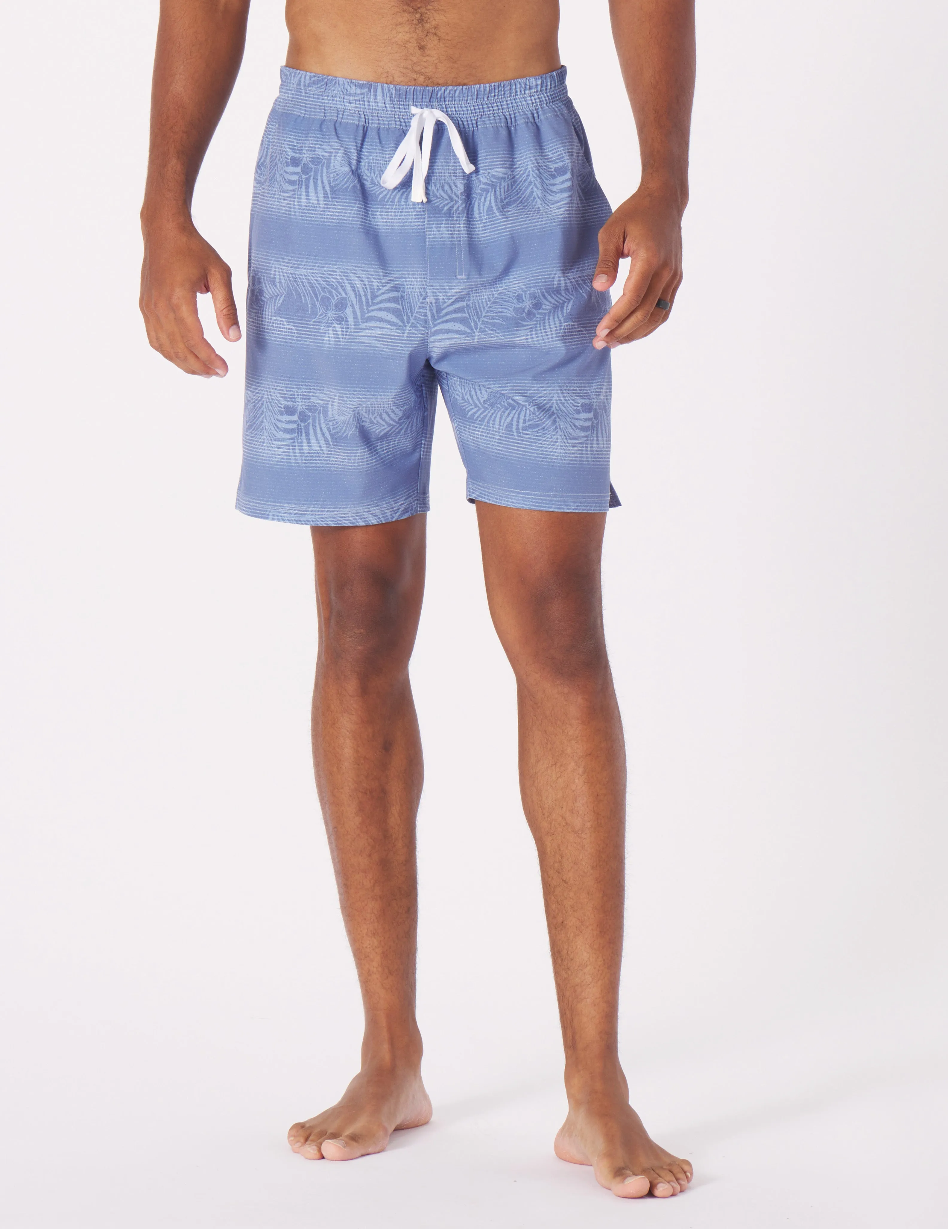Costa Short 6.5" w/Liner: Lunar Sky Island Stripe