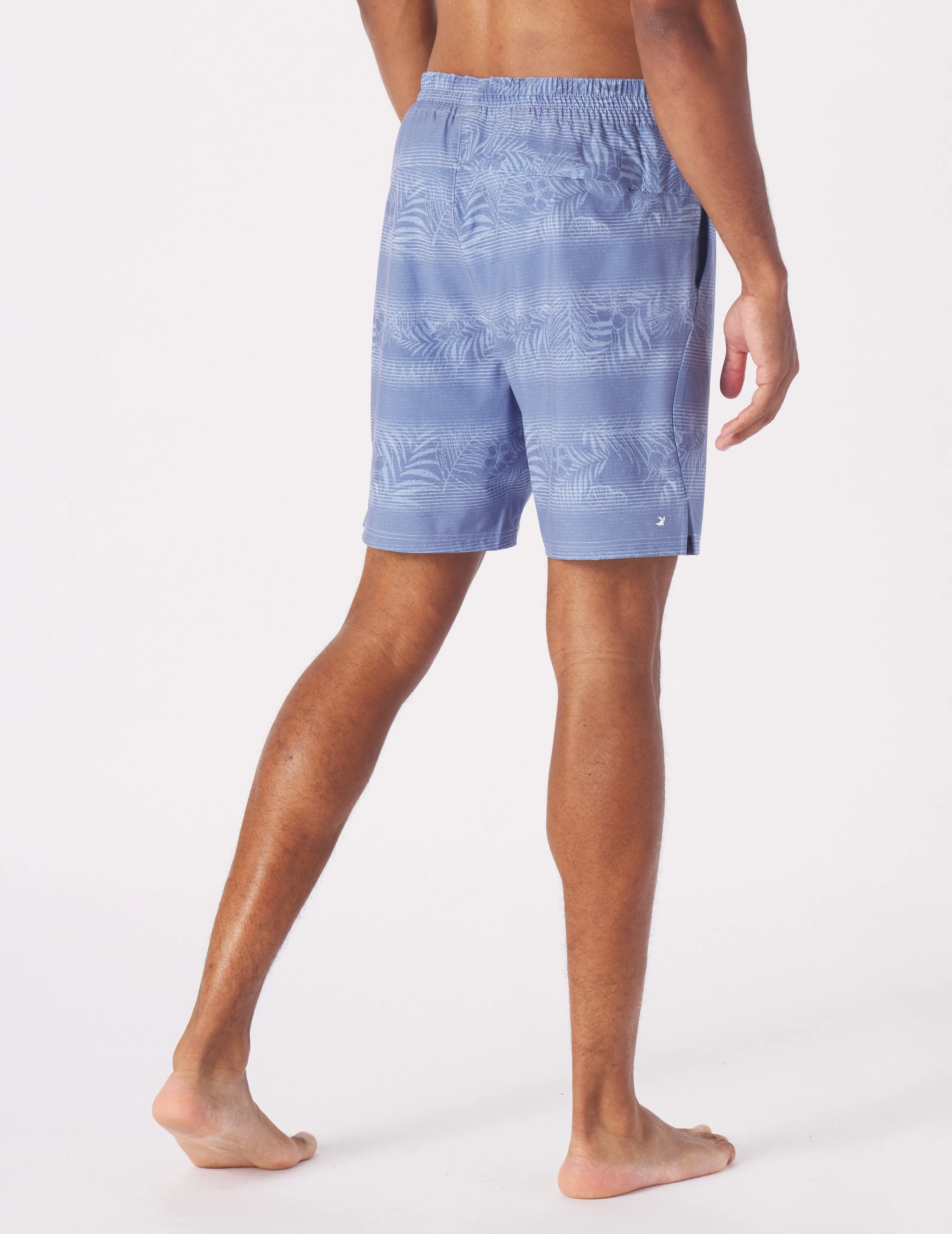 Costa Short 6.5" w/Liner: Lunar Sky Island Stripe