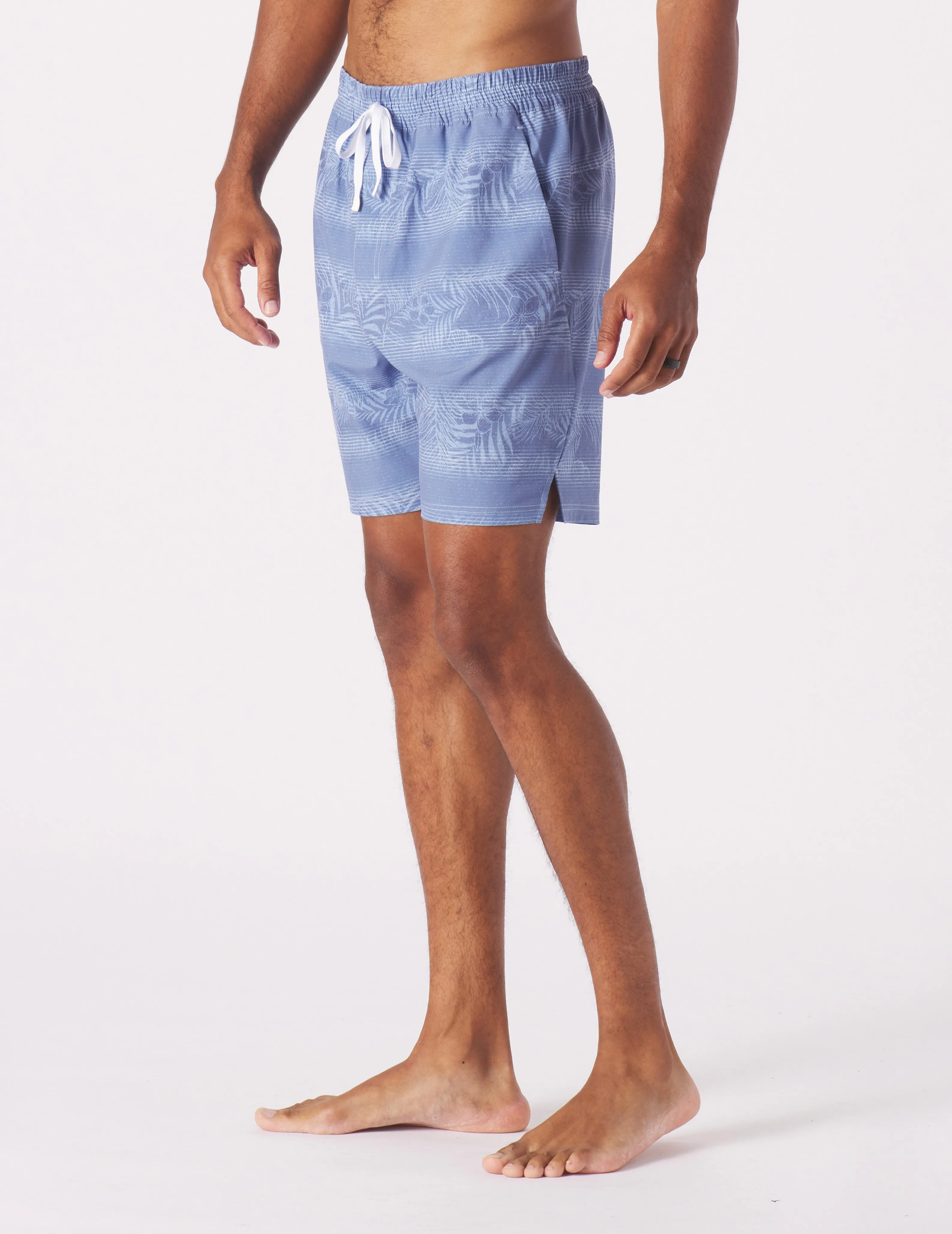 Costa Short 6.5" w/Liner: Lunar Sky Island Stripe