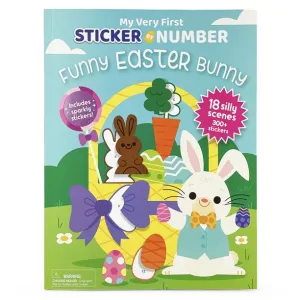 Cottage Door Press : Funny Easter Bunny My Very First Sticker Number