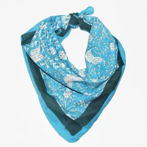 Cotton Bandana | Paisley Vines Teal