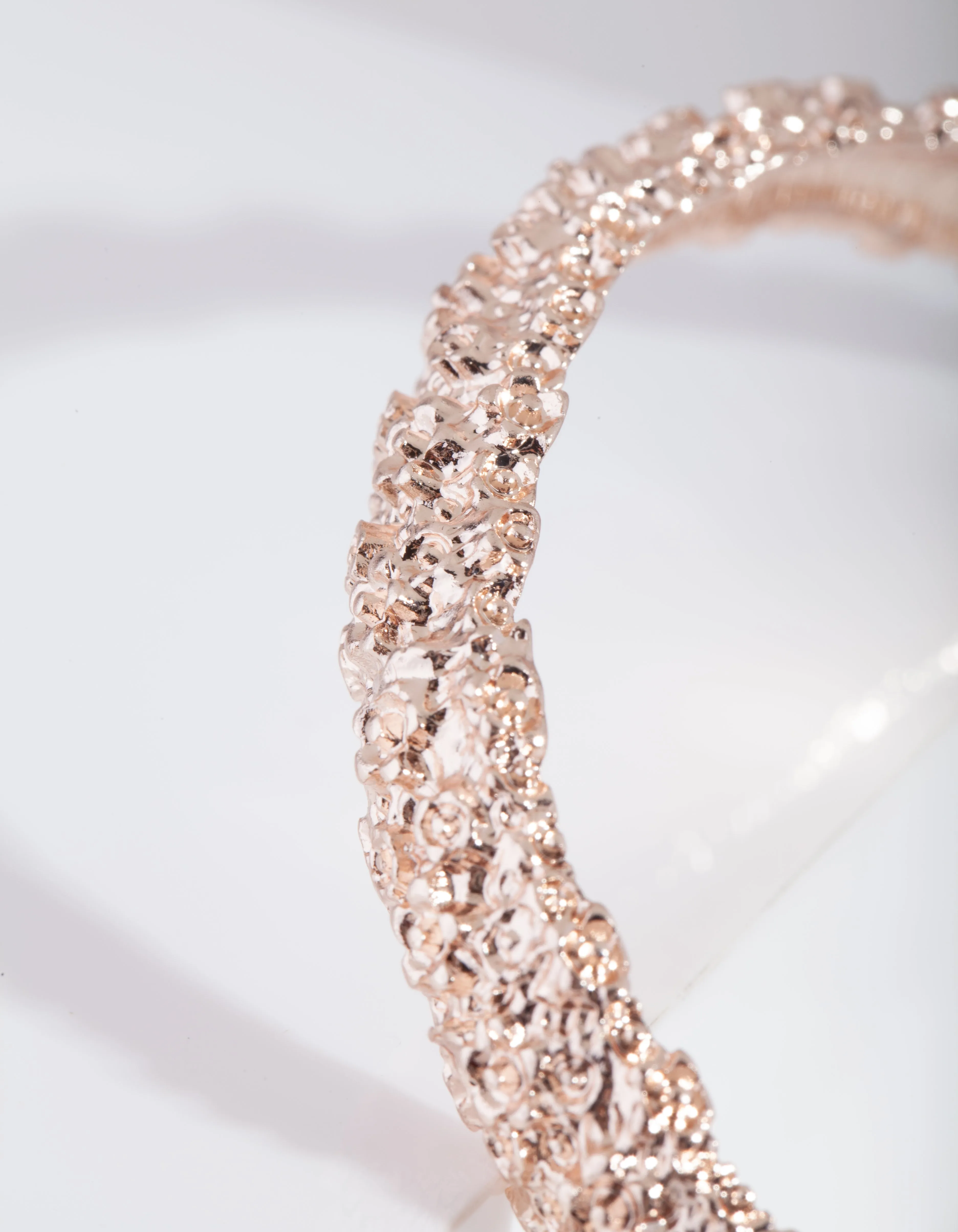 Crater Rose Gold Bracelet
